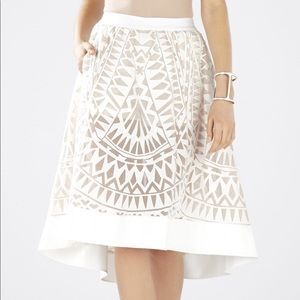 BCBG Keary Burnout Lace Skirt